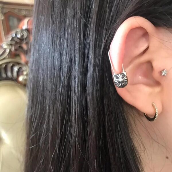 réplica,joyas,joyería,1:1,replica,fake,lujo,barato Pendientes mini con pasador Chrome Hearts