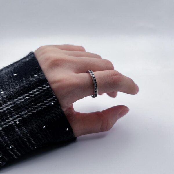 réplica,joyas,joyería,1:1,replica,fake,lujo,barato Anillo Cromo Corazones Nueva Piedra Espada Pequeña