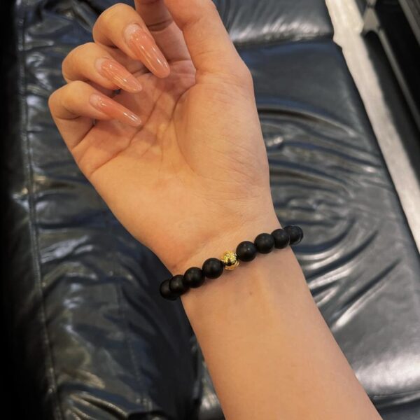 réplica,joyas,joyería,1:1,replica,fake,lujo,barato Pulsera de cuentas Chrome Hearts en negro esmerilado