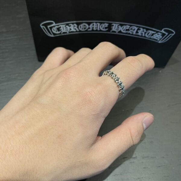 réplica,joyas,joyería,1:1,replica,fake,lujo,barato Anillo Pentáculo Corazones Cromados