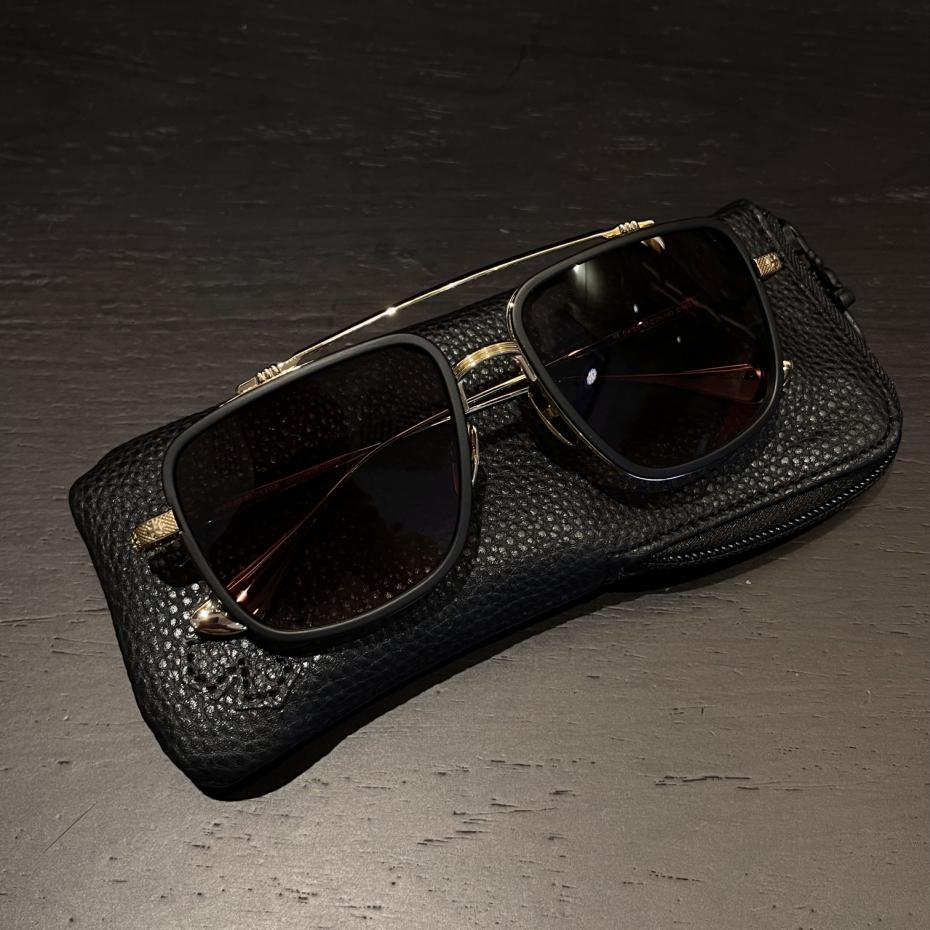 réplica,joyas,joyería,1:1,replica,fake,lujo,barato réplica,joyas,joyería,1:1,replica,fake,lujo,barato Chrome Hearts gafas de sol cuadradas marrones