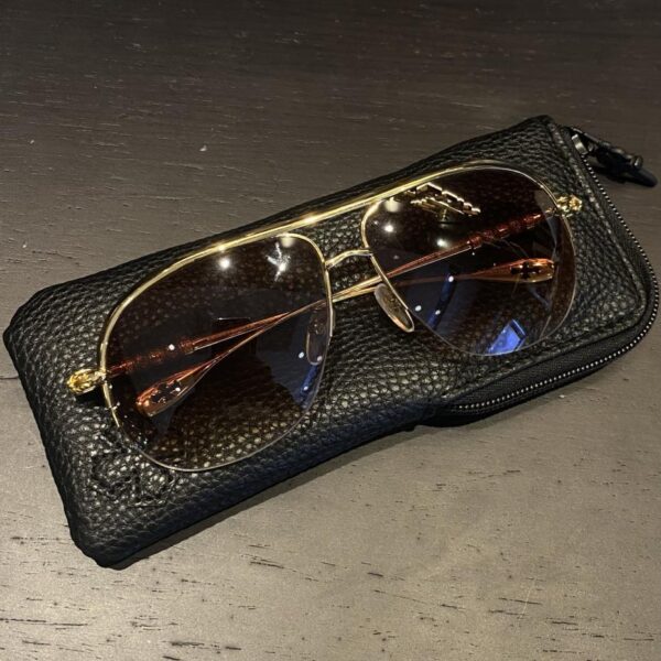 réplica,joyas,joyería,1:1,replica,fake,lujo,barato Gafas de sol cromadas con corazones