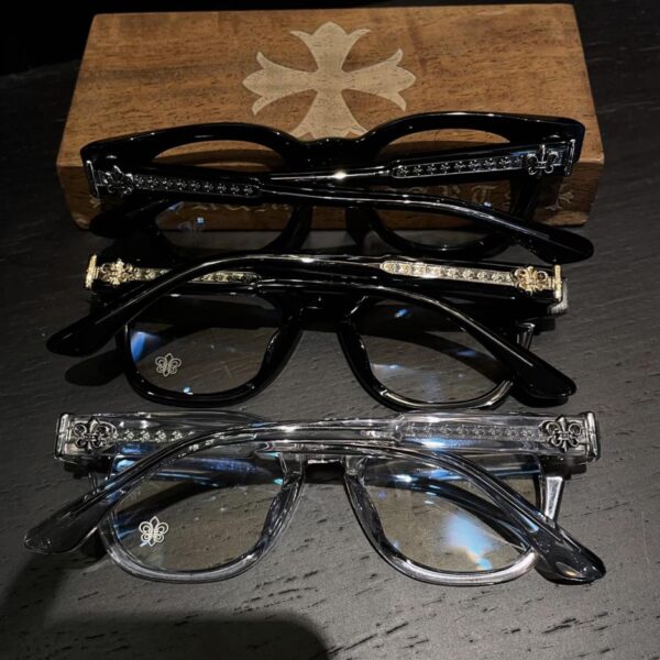 réplica,joyas,joyería,1:1,replica,fake,lujo,barato Gafas de montura completa con forma de flor exploradora y corazones cromados