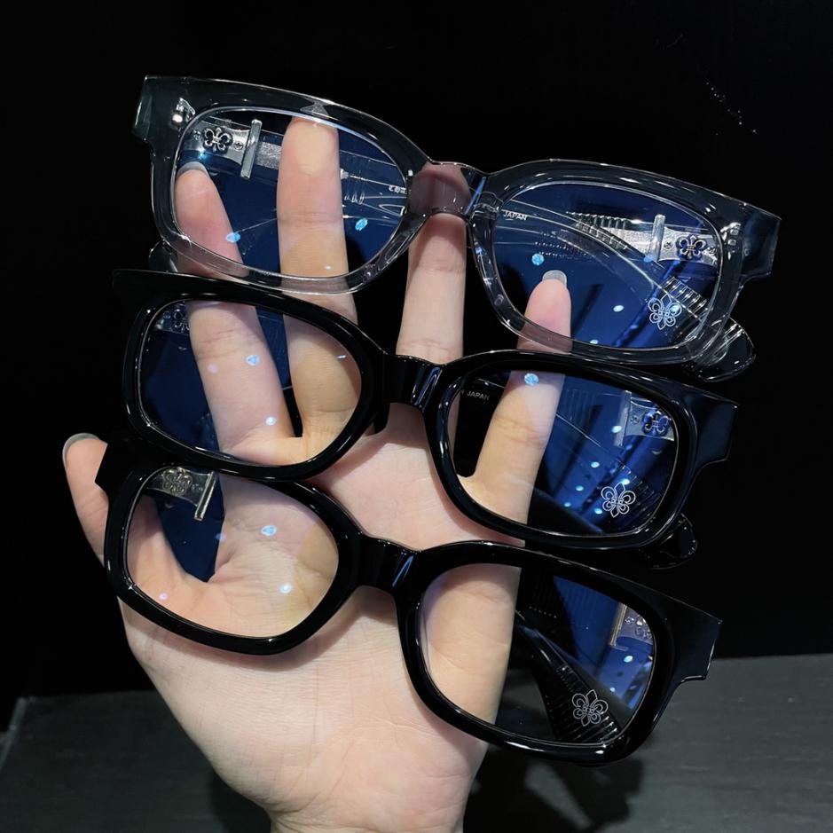 réplica,joyas,joyería,1:1,replica,fake,lujo,barato réplica,joyas,joyería,1:1,replica,fake,lujo,barato Gafas estrechas con montura completa y flores Scout de Chrome Hearts
