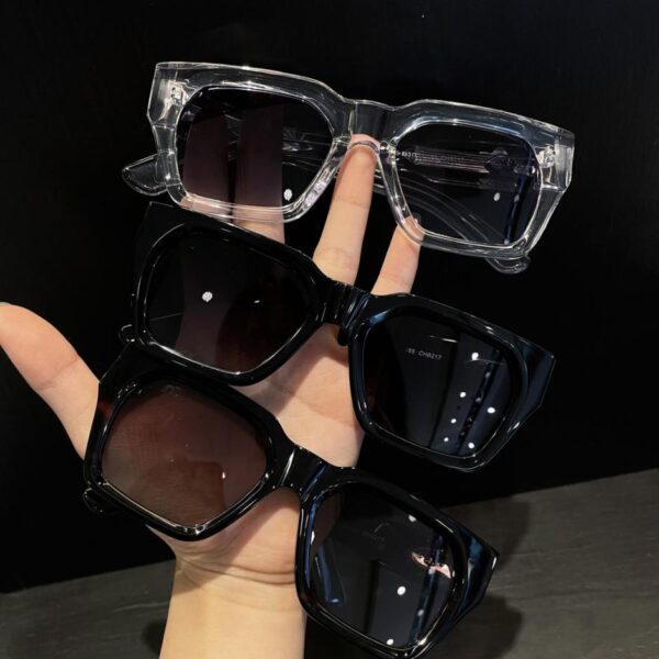 réplica,joyas,joyería,1:1,replica,fake,lujo,barato Gafas de sol con montura plana y flores Scout de corazones cromados