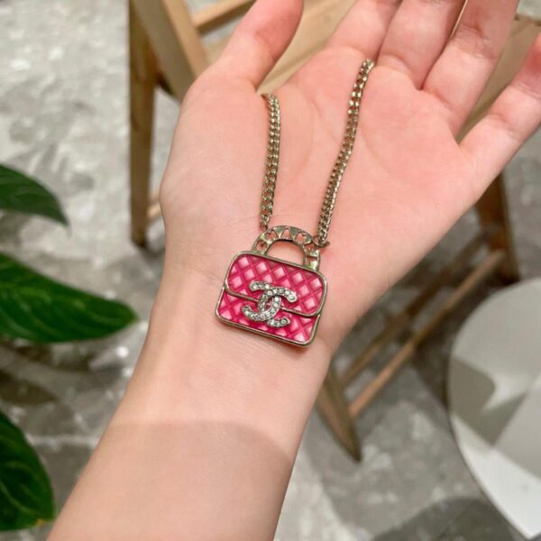 réplica,joyas,joyería,1:1,replica,fake,lujo,barato Collar Chanel Pearl Double C Color Block (4FE1)