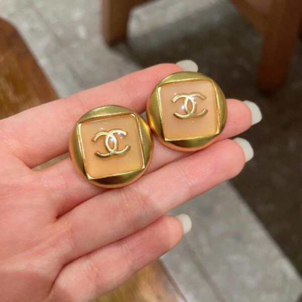 réplica,joyas,joyería,1:1,replica,fake,lujo,barato Aretes clásicos con doble C de Chanel (C8FA)