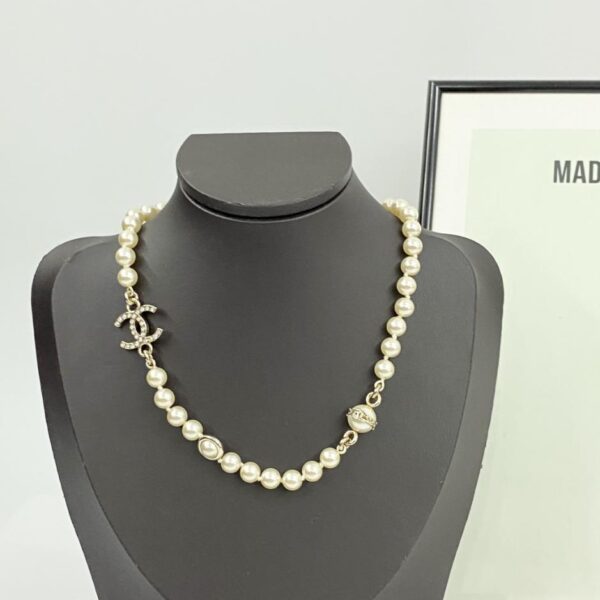 réplica,joyas,joyería,1:1,replica,fake,lujo,barato Collar Chanel collar degradado love negro (28C3)