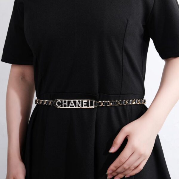 réplica,joyas,joyería,1:1,replica,fake,lujo,barato Chanel nueva cadena para la cintura piel de cordero (3640)