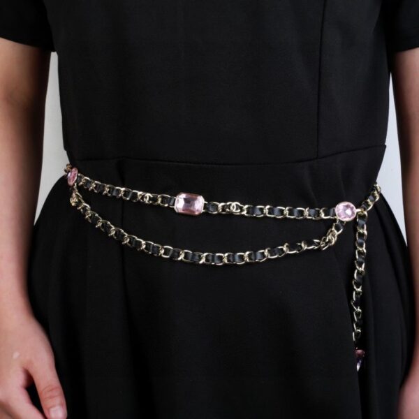 réplica,joyas,joyería,1:1,replica,fake,lujo,barato Cadena de cintura con letras de nuevo producto de Chanel (BFA3)