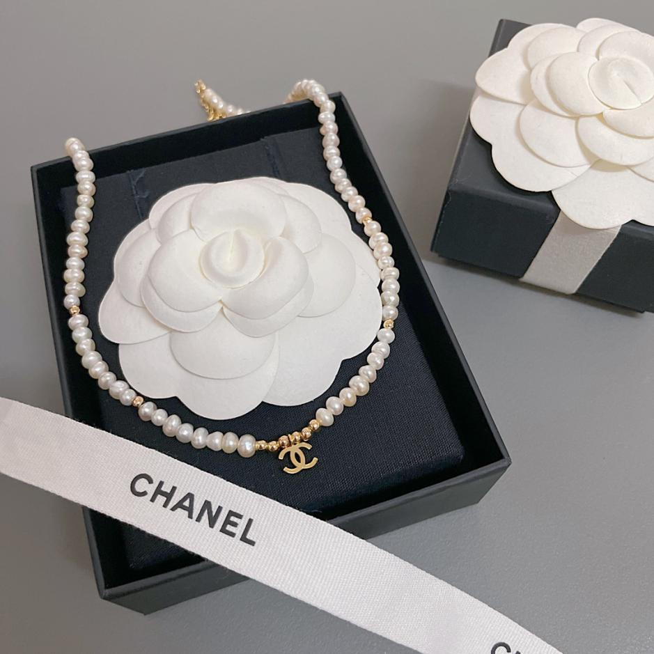 réplica,joyas,joyería,1:1,replica,fake,lujo,barato réplica,joyas,joyería,1:1,replica,fake,lujo,barato Collar de perlas naturales de alta calidad Chanel (BA50)