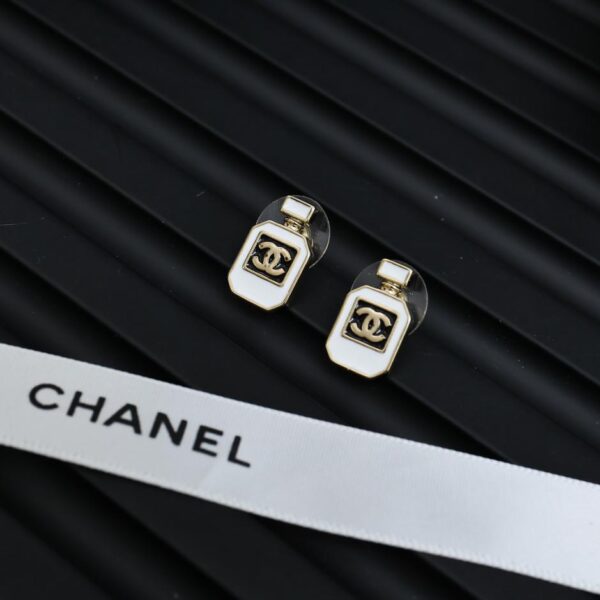 réplica,joyas,joyería,1:1,replica,fake,lujo,barato Pendientes con frasco de perfume Chanel doble c (9F74)