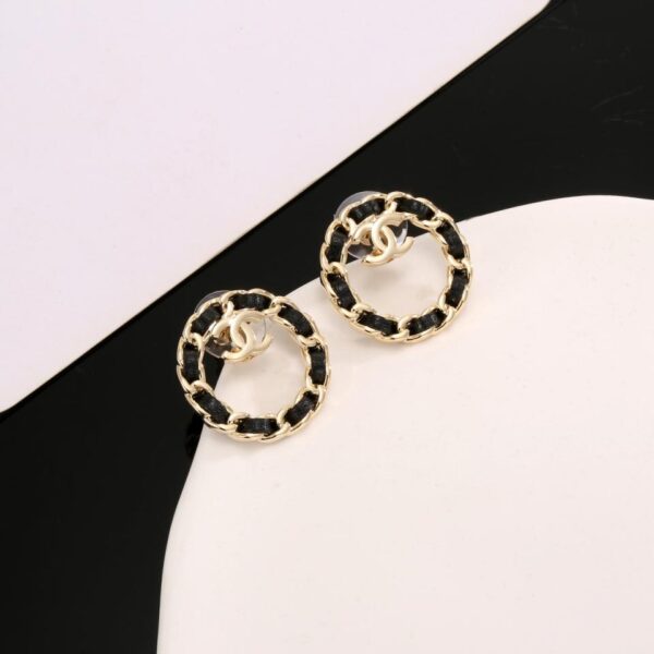 réplica,joyas,joyería,1:1,replica,fake,lujo,barato Aretes clásicos con doble C de Chanel (6FEE)