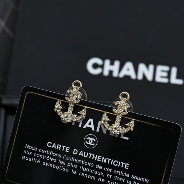 réplica,joyas,joyería,1:1,replica,fake,lujo,barato Pendientes de ancla Chanel Serie Dream Ocean (7FEF)