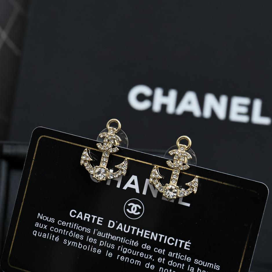 réplica,joyas,joyería,1:1,replica,fake,lujo,barato réplica,joyas,joyería,1:1,replica,fake,lujo,barato Pendientes de ancla Chanel Serie Dream Ocean (7FEF)
