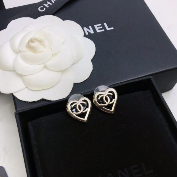 réplica,joyas,joyería,1:1,replica,fake,lujo,barato Aretes Chanel Love (B752)