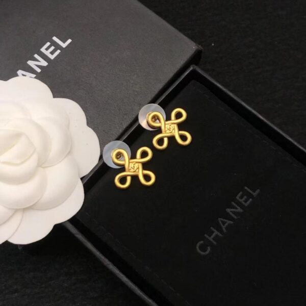 réplica,joyas,joyería,1:1,replica,fake,lujo,barato Pendientes de nudo chino nuevos de Chanel (E764)