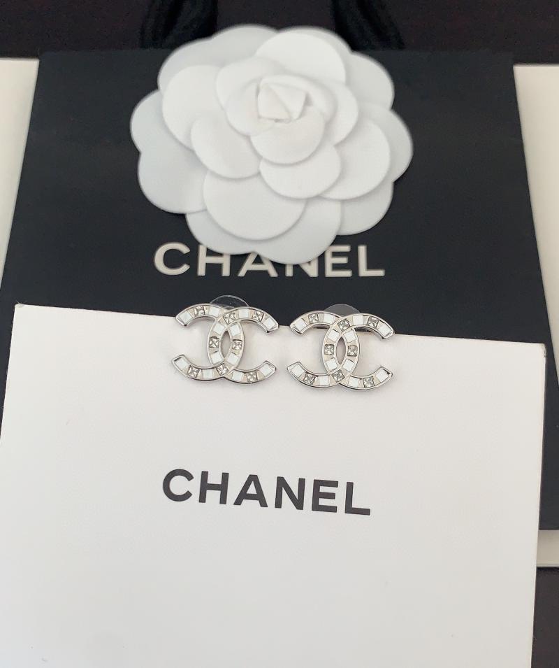 réplica,joyas,joyería,1:1,replica,fake,lujo,barato réplica,joyas,joyería,1:1,replica,fake,lujo,barato Chanel, los últimos aretes de oro blanco con diamantes cuadrados de dos colores y cc (6D78)