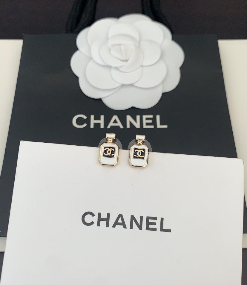 réplica,joyas,joyería,1:1,replica,fake,lujo,barato réplica,joyas,joyería,1:1,replica,fake,lujo,barato Pendientes mini frasco de perfume más recientes de Chanel (70BC)