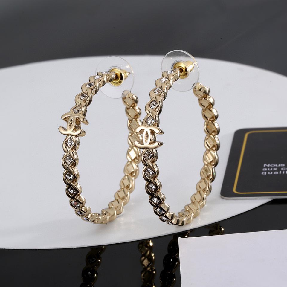 réplica,joyas,joyería,1:1,replica,fake,lujo,barato réplica,joyas,joyería,1:1,replica,fake,lujo,barato Pendientes Chanel️ nuevo estilo (7CE8)