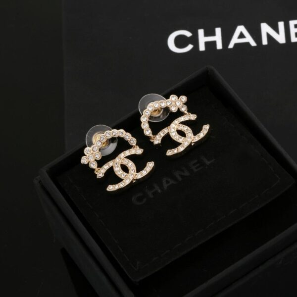 réplica,joyas,joyería,1:1,replica,fake,lujo,barato Aretes de oro Chanel (F525)
