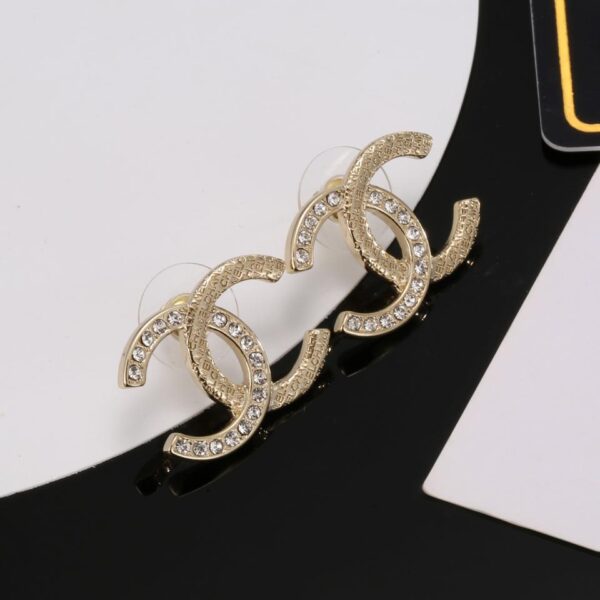 réplica,joyas,joyería,1:1,replica,fake,lujo,barato Aretes clásicos con doble C de Chanel (95FA)