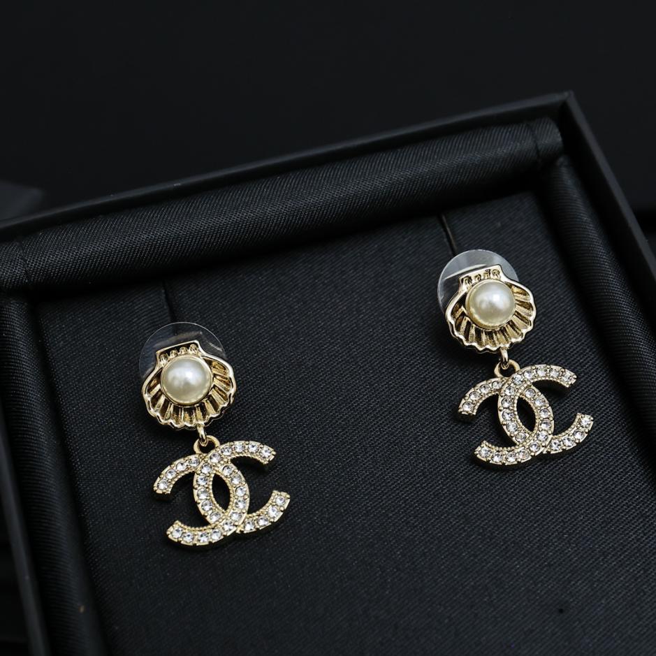 réplica,joyas,joyería,1:1,replica,fake,lujo,barato réplica,joyas,joyería,1:1,replica,fake,lujo,barato Pendientes de perlas de concha Chanel Serie Dream Ocean (1CF2)
