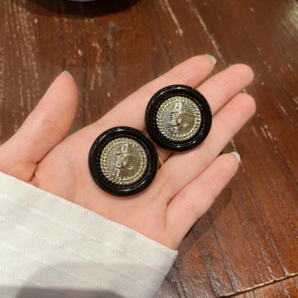 réplica,joyas,joyería,1:1,replica,fake,lujo,barato Pendientes Chanel doble C de segunda mano (500A)