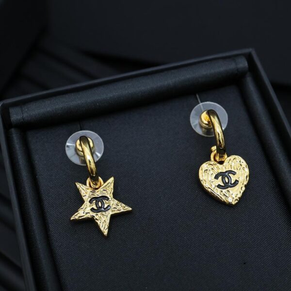 réplica,joyas,joyería,1:1,replica,fake,lujo,barato Pendientes de amor de lava dorada de Chanel (ACF8)
