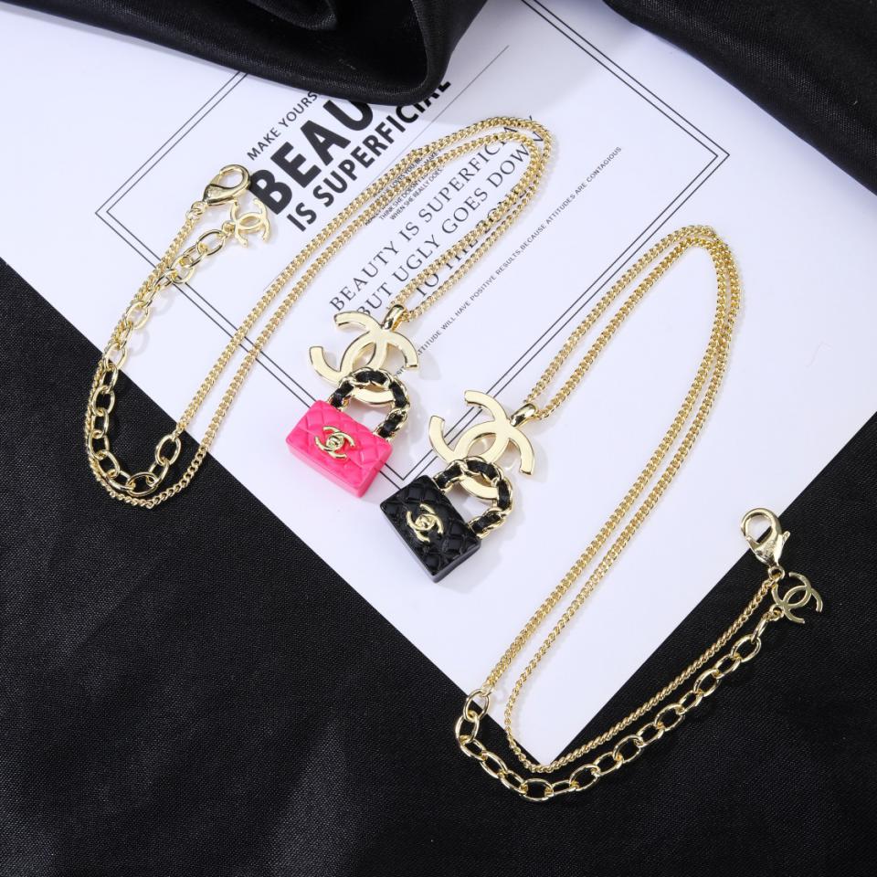 réplica,joyas,joyería,1:1,replica,fake,lujo,barato réplica,joyas,joyería,1:1,replica,fake,lujo,barato Collar collar bolso nuevo Chanel (8F75)