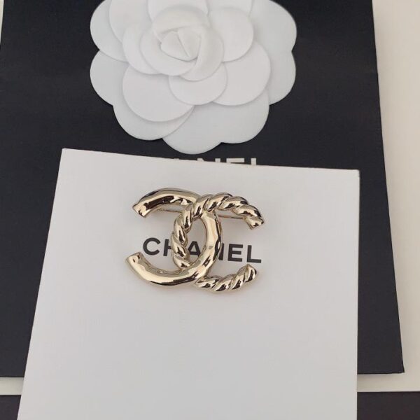 réplica,joyas,joyería,1:1,replica,fake,lujo,barato Chanel últimos aretes giratorios en oro claro (9CAC)