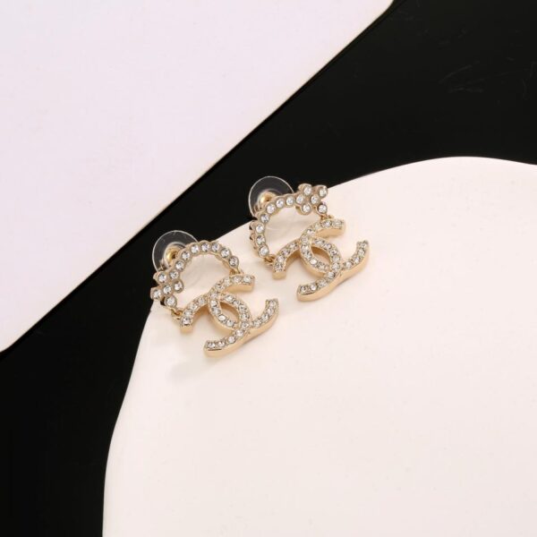 réplica,joyas,joyería,1:1,replica,fake,lujo,barato Aretes de oro Chanel(5824)
