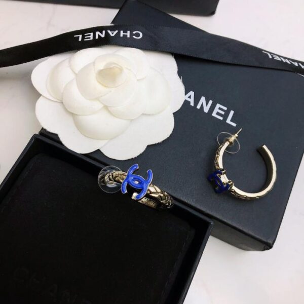 réplica,joyas,joyería,1:1,replica,fake,lujo,barato Pendientes de aro grandes clásicos de Chanel (24D8)