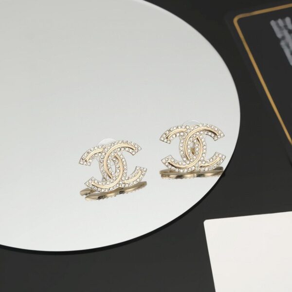 réplica,joyas,joyería,1:1,replica,fake,lujo,barato Aretes clásicos con doble C de Chanel (0ADB)