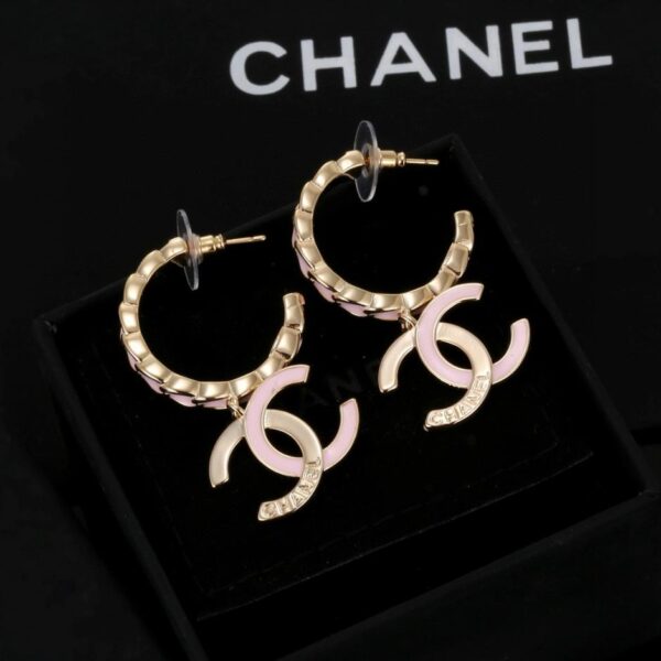 réplica,joyas,joyería,1:1,replica,fake,lujo,barato Aretes clásicos con doble C de Chanel (6AA5)