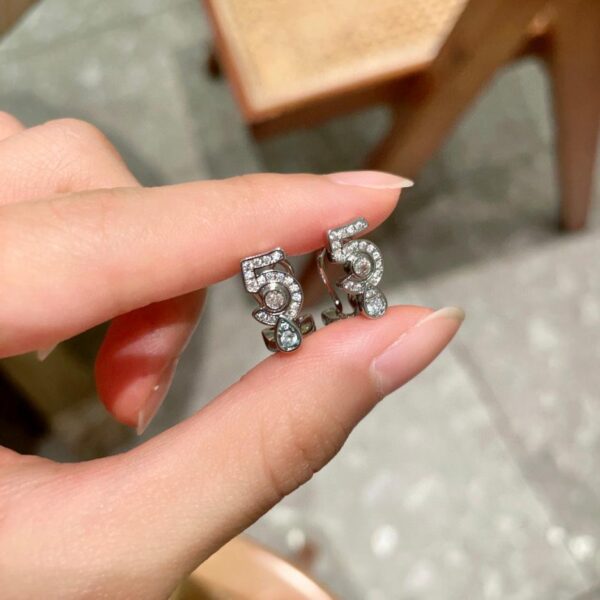réplica,joyas,joyería,1:1,replica,fake,lujo,barato Pendientes Chanel segunda mano doble C (3231)