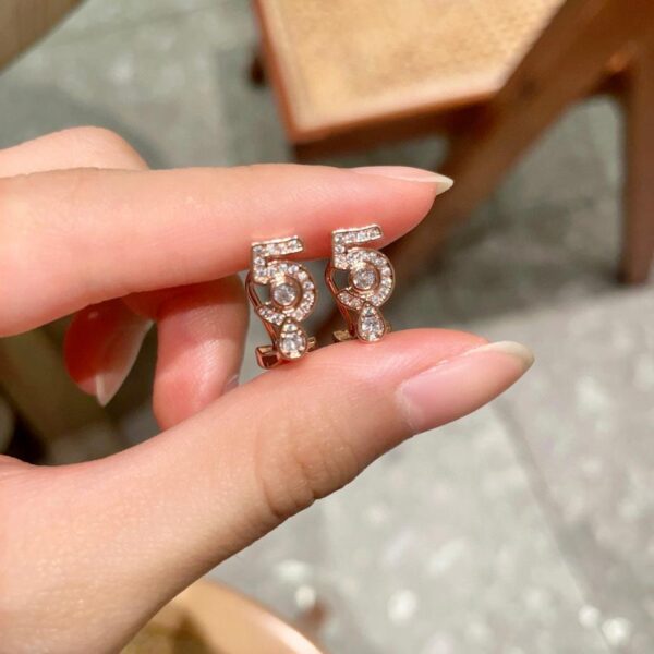 réplica,joyas,joyería,1:1,replica,fake,lujo,barato Pendientes Chanel segunda mano doble C (8BD3)