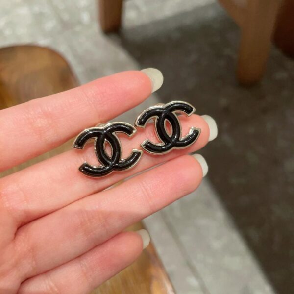 réplica,joyas,joyería,1:1,replica,fake,lujo,barato Pendientes Chanel doble C de segunda mano (A9A9)