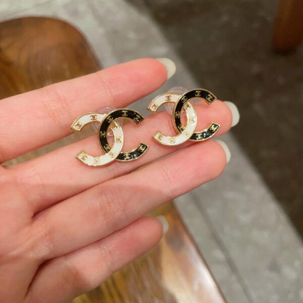 réplica,joyas,joyería,1:1,replica,fake,lujo,barato Pendientes Chanel doble C de segunda mano (C0C5)