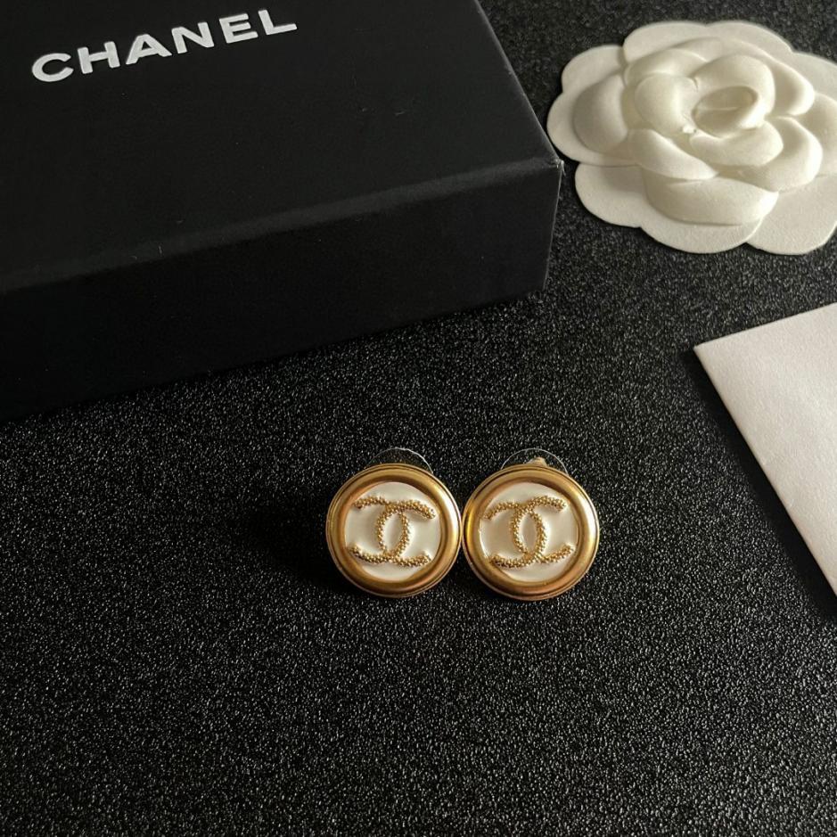 réplica,joyas,joyería,1:1,replica,fake,lujo,barato réplica,joyas,joyería,1:1,replica,fake,lujo,barato Pendientes Chanel doble C de segunda mano (F52E)
