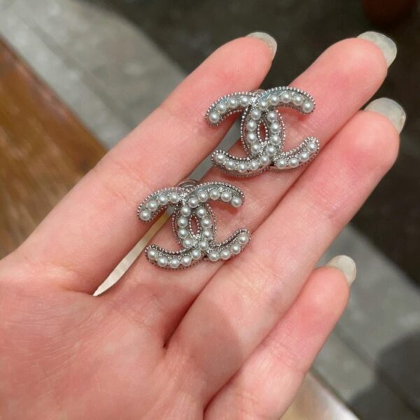 réplica,joyas,joyería,1:1,replica,fake,lujo,barato Pendientes Chanel de segunda mano (3CD0)