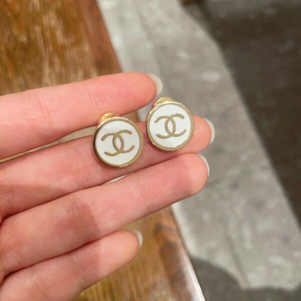 réplica,joyas,joyería,1:1,replica,fake,lujo,barato Pendientes medievales Chanel(8615)