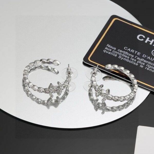 réplica,joyas,joyería,1:1,replica,fake,lujo,barato Pendientes aro Chanel (4074)