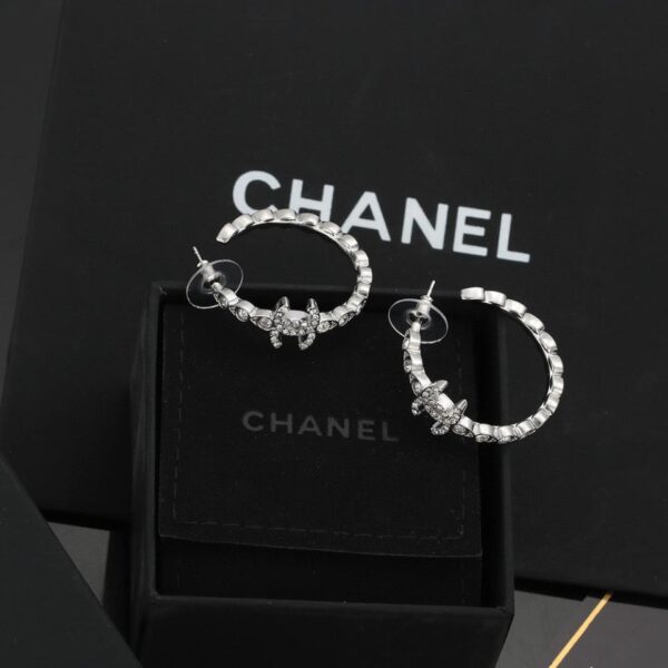 réplica,joyas,joyería,1:1,replica,fake,lujo,barato Pendientes de aro Chanel (8DD7)