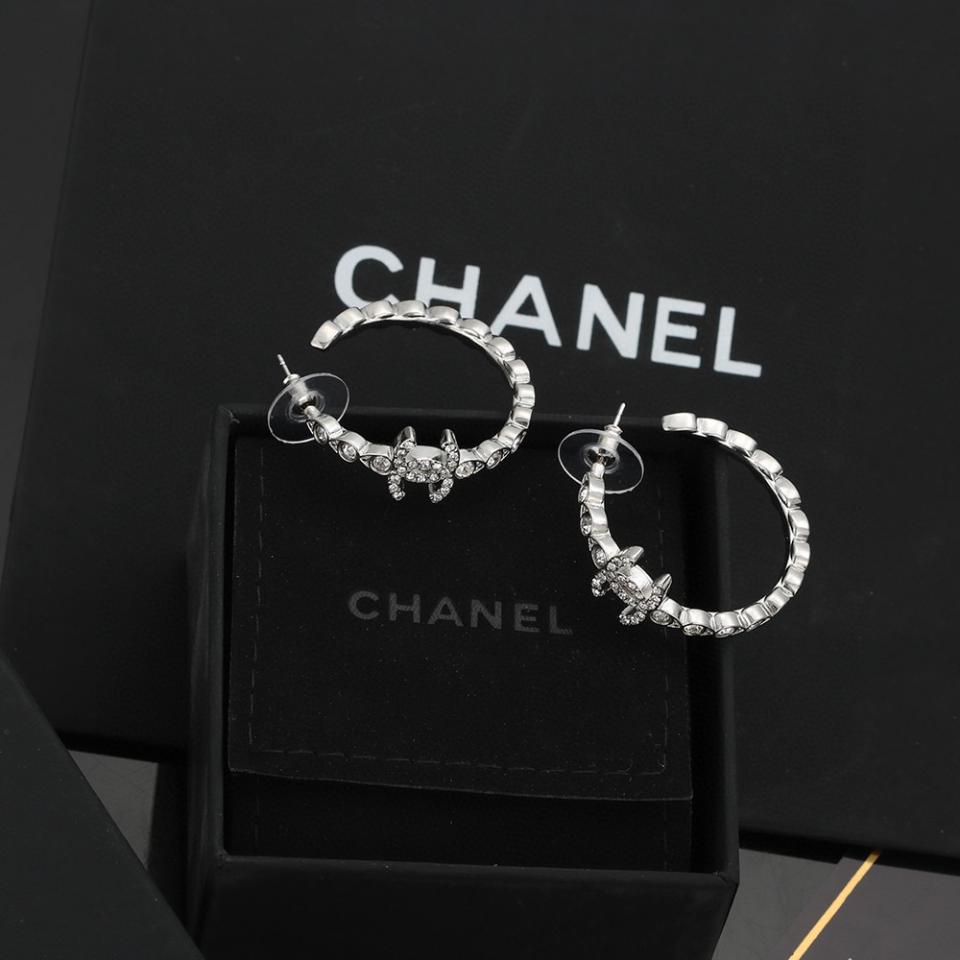 réplica,joyas,joyería,1:1,replica,fake,lujo,barato réplica,joyas,joyería,1:1,replica,fake,lujo,barato Pendientes de aro Chanel (8DD7)