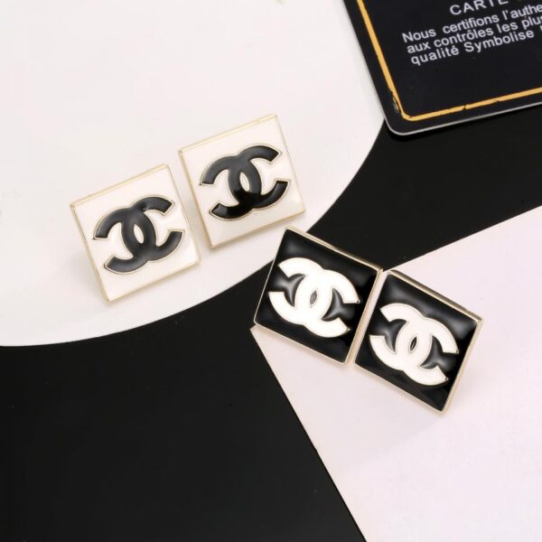 réplica,joyas,joyería,1:1,replica,fake,lujo,barato Pendientes cuadrados Chanel (A825)