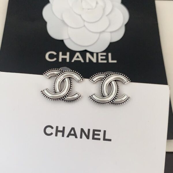 réplica,joyas,joyería,1:1,replica,fake,lujo,barato Chanel último broche cc de plata antigua (2226)
