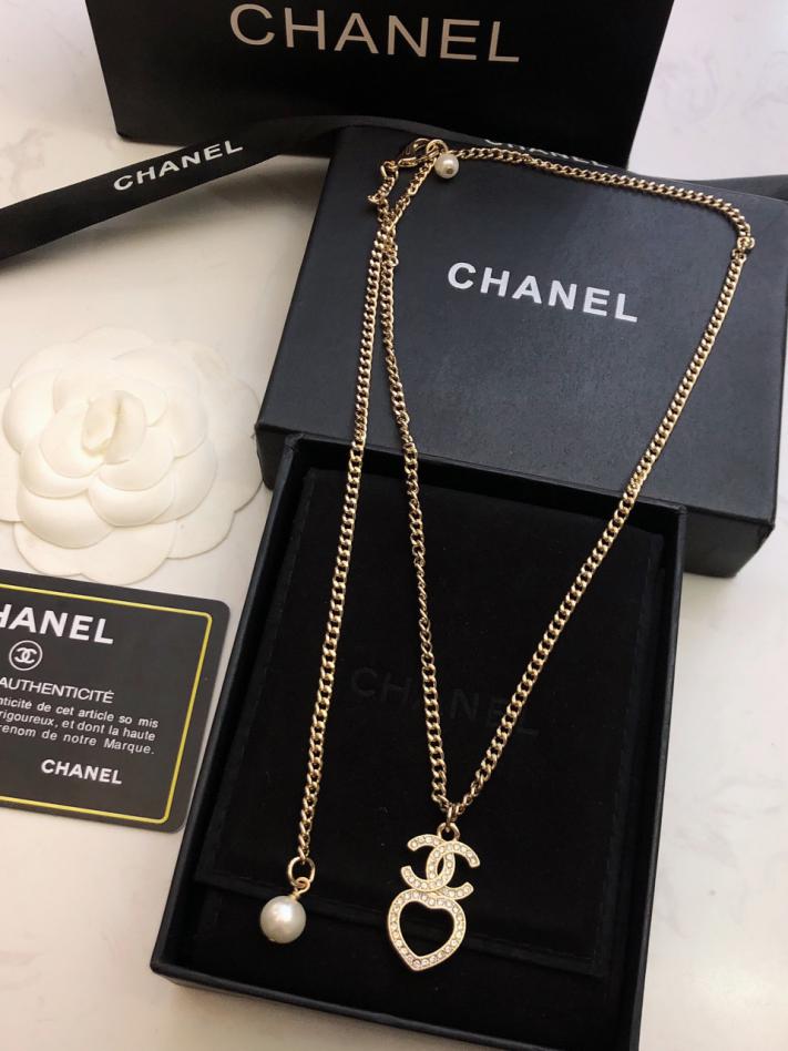 réplica,joyas,joyería,1:1,replica,fake,lujo,barato réplica,joyas,joyería,1:1,replica,fake,lujo,barato Collar de amor hueco Chanel (9497)
