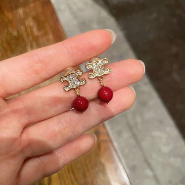 réplica,joyas,joyería,1:1,replica,fake,lujo,barato Broche CC de diamantes 5A con engaste hueco de Chanel (3419)