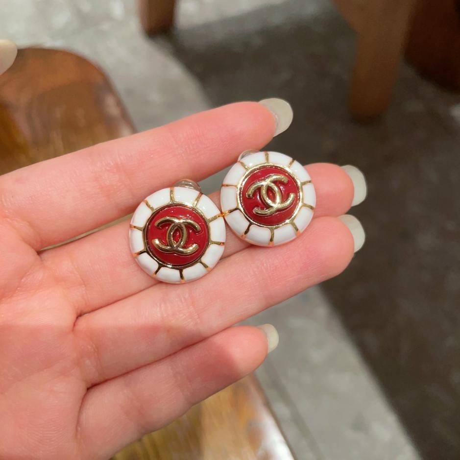 réplica,joyas,joyería,1:1,replica,fake,lujo,barato réplica,joyas,joyería,1:1,replica,fake,lujo,barato Pendientes Chanel doble C de segunda mano (53AF)